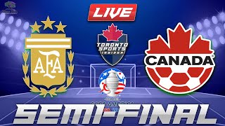 Argentina vs Canada Copa America 2024 Semifinal LIVE Stream Game Audio  Live Streamcast amp Hangout [upl. by Bellina]