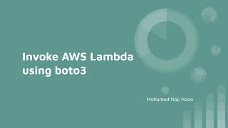 AWS Lambda Connect boto3 [upl. by Nnarefinnej]