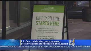 LL Bean Holds Grand Opening For First Urban Store [upl. by Sheela]