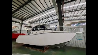 Gospel boat 75m  25ft aluminum fishing boat Chinese aluminum boat [upl. by Tcideneb]