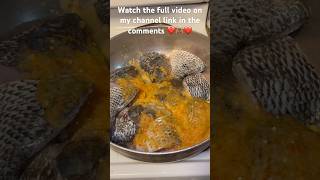 Let’s make spicy 🌶️ Tilapia fish pepper soup in this cold weather ❄️☃️🥶 shorts cooking food [upl. by Salvucci406]