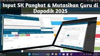 Cara Input SK Pangkat dan Mutasikan Guru di Dapodik 2025 [upl. by Kimball]