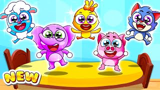 Five Little Babies Jumping On The Bed  Jumping On The Bed  Kids Songs by Lamba Lamby [upl. by Sukey]