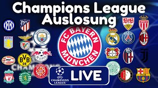 🔴 Champions League Auslosung Ligaphase  Wer spielt gegen den FC Bayern  CL Auslosung 2425 [upl. by Fidele478]