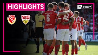 Energie Cottbus  VfB Stuttgart II  Highlights 3 Liga  MAGENTA SPORT [upl. by Ahsekram349]