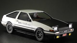 Scale Model プラモデル INITIAL D AE86トレノ PROJECT D 完成 [upl. by Gothart]