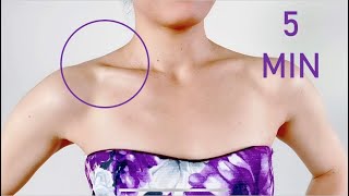 5 minutes shoulder workout at home for beautiful shoulder visible collarbone and painfree neck [upl. by Ora]