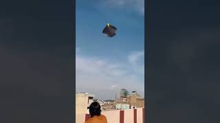 Big Kite Flying  Black  Love  Kite Flying short  Basant 2024  Basant shorts foryou yt 2024 [upl. by Alcine]