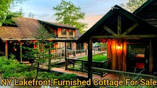 New York Lakefront Cabin For Sale  Lakefront Guest Houses  New York Waterfront Cabins For Sale [upl. by Adey]