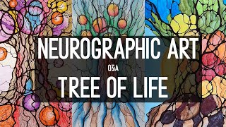 Neurographic Art I mindfulness drawing meditation I mindfulness family I Tree of Life [upl. by Azpurua]