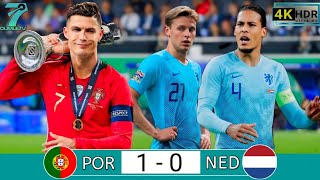 RONALDO WON THE TROPHY AGAINST VAN DIJK IN UEFA NATIONS LEAGUE FINAL 2019 [upl. by Ennasus471]