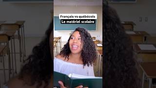 Français vs québécois  le matériel scolaire sketch humour [upl. by Penhall]