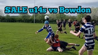 Sale u14s vs Bowdon April 2024 junior rugby match  a close match [upl. by Henrieta]