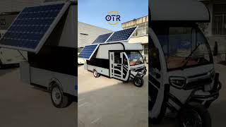 ElectrictricycleRVmotorhomewithSolarPaneloutdoorcampingand glamping RV camping electrictricycle [upl. by Rozanne239]