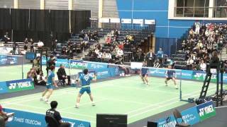 2011 Canada Open GP  MD QF  KoLee KOR vs LeeFang TPE  G1 [upl. by Eesdnil]