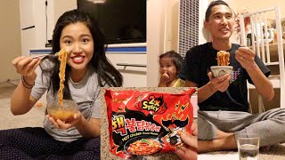 Бараг л Spicy Noodle Challenge  The Mongolian Family [upl. by Ernesto941]