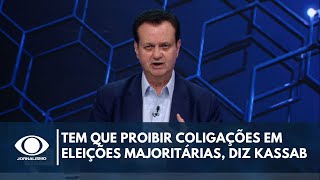 Kassab defende proibição de coligações em eleições majoritárias  Canal Livre [upl. by Adlar]