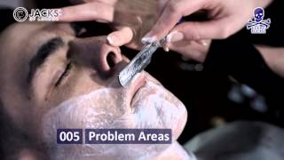 How to shave with a cut throatopenstraight razor  Cut throat razor shaving tips [upl. by Valonia]