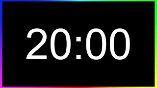 Minuteur 20min ALARME🚨 Compte à Rebours 20 Minutes Minuterie 20 MinutesDécompte 20min [upl. by Salome]