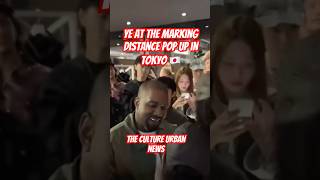 Kanye West Makes a Surprise Appearance at the Marking Distance PopUp in Tokyo [upl. by Arihsaj577]