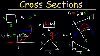 Volumes Using Cross Sections  Calculus [upl. by Kurr]