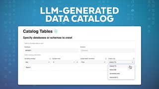 Create An LLMGenerated Data Catalog Using Data Crawler [upl. by Idonah]