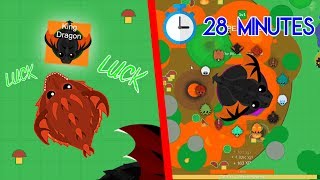 KING DRAGON BY LUCK  UNCUT FOOTAGE MOUSE TO KING DRAGON IN 28 MINUTES  MOPEIO [upl. by Geer]