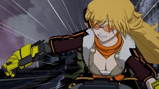 Yang Gets Her HoverbikeJaune Ren Oscar Battle Grimm  RWBY V8  Fight Clip 4K [upl. by Annavoeg]