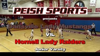 Hornell JV vs Dansville JV Girls Basketball 20162017 [upl. by Jezrdna251]