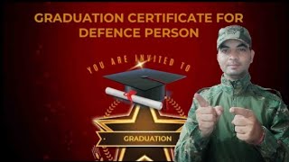 डिफेंस पर्सन के लिए ग्रेजुएशन सर्टिफिकेट्स स्कीम ⁉️ graduation certificate for defence person 🔥🪖🇮🇳 [upl. by Kipp449]