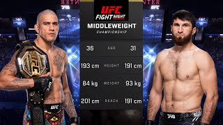 Alex Pereira vs Magomed Ankalaev Full Fight  UFC 5 Fight Night [upl. by Pelagias523]