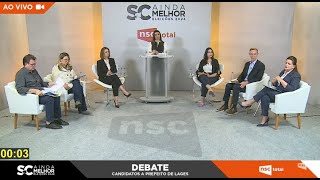 Eleições 2024  Debate com os candidatos à Prefeitura de Lages [upl. by Enirok]