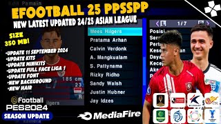 BARU Update Texture Full Face LIGA 1 PES Asia PPSSPP 2024 [upl. by Anoyi]