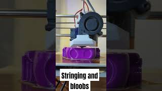 What causes these stringing in PETG filament even after fine tuning settings 3dprinting [upl. by Norok]