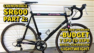 1991 CANNONDALE SR600 VINTAGE ROAD BIKE RESTORE amp REVIEW PART 2 [upl. by Saraiya128]