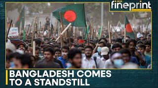 Bangladesh Massive protest over quota system in government jobs  WION Fineprint [upl. by Cyrie]