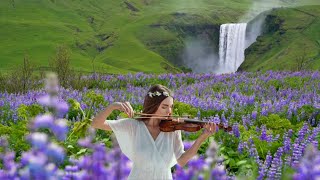 Iceland 4k 😌 Scenic Relaxation Film with Heavenly Music 😌 Violin Cello amp Piano [upl. by Adnamma]