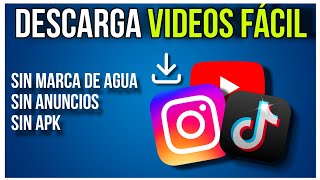 Como DESCARGAR videos De Internet Fácil Rápido y Seguro Sin APK  2024 [upl. by Amedeo]