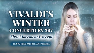 Vivaldi Winter Concerto First Movement Excerpt  Performed on STL Wooden Inlay Ocarina [upl. by Danais]