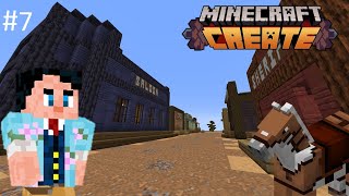 I build a WILD WEST TOWN in Minecraft Create Create Ep7 [upl. by Malloch529]