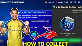 HOW TO GET UCL ROAD TO THE FINAL UCL CHALLENGER TICKET  HOW TO GET UCL TICKET IN FC MOBILE [upl. by Sidnala]