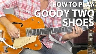 How to Play Goody Two Shoes by Adam Ant [upl. by Priscilla]