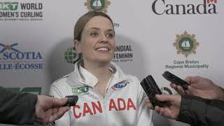 Media Scrum  Draw 17  2024 BKT World Womens Curling [upl. by Toy]