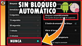 MANTENER PANTALLA siempre ENCENDIDA  TIEMPO de bloqueo en tu TELEFONO [upl. by Singband]