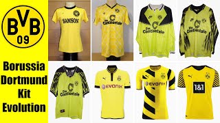 Full Borussia Dortmund Football Kit History  19692022 [upl. by Lani617]