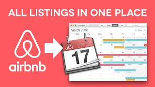 BEST AirBnB Calendar on Mac and iPhone Calendar  iCal [upl. by Desma67]