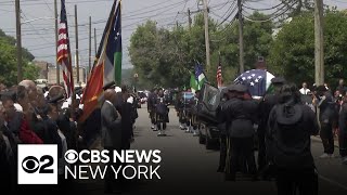 Hundreds gather to say goodbye to NYPD Officer Emilia Rennhack [upl. by Filbert]