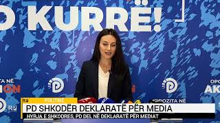 PD Shkodër në deklaratë për media në lidhje me punimet për hyrjen e Shkodres [upl. by Alysia]