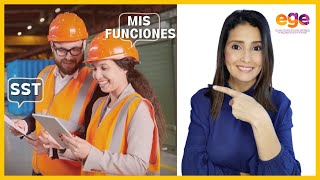 👷Cuáles son las PRINCIPALES FUNCIONES de un PREVENCIONISTA o RESPONSABLE de SST👷‍♀️ [upl. by Bridges]