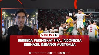 Berbeda Peringkat FIFA Indonesia Berhasil Imbangi Australia [upl. by Nawj]